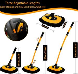 Cepillo de Limpieza para Autos Moissic con Mango Telescópico y Palo Largo para Lavar - Product Image 6