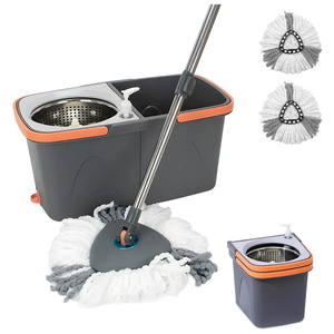 Holamopa <span class=keywords><strong>360</strong></span> Sợi Nhỏ Xoay Quay Lau Và Xô Đặt Riêng Biệt Nước Bẩn Làm Sạch Quay Dễ Dàng Lau Cho Sàn Làm Sạch - Product Image 1