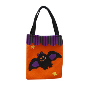 Bolsas <span class=keywords><strong>de</strong></span> Halloween para niños Trick or Treat Bolsas <span class=keywords><strong>de</strong></span> regalo Spider Pumpkin Web Tote Bag 4 Day of the Dead Party Candy Goodie Supplies - Product Image 1
