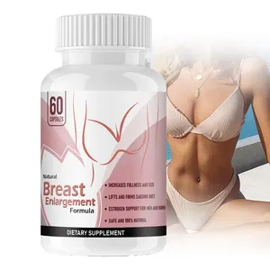 Private Label OEM Breast Growth Breast Development Restore Elasticity Round Chest Effect Enlarging Breast Capsules