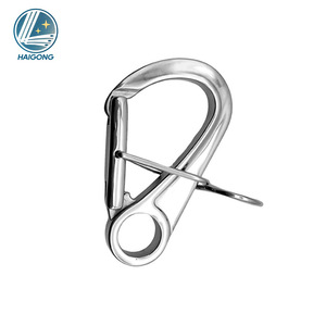 Mosquetón de liberación rápida con gancho de resorte de acero inoxidable 316 Haigong para escalada y remolque de kayak - Product Image 3