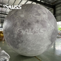 Ballon Lune Géant Lumineux Gonflable Réglable à LED pour Décoration de Scène, Fêtes et Festivals - Offre Spéciale