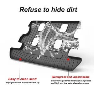 Protector de Maletero para Land Cruiser de 8 Asientos, 2007-2016, Tapete de TPE Impermeable, Cubierta para Asiento de Maletero, Cojín para Maletero - Product Image 6
