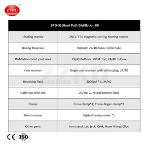 5l destilación de trayectoria corta al vacío proceso de destilación de trayectoria corta comercial llave en mano - Product Image 6