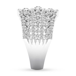 Fabricante de Joias Anel de Prata Pura 925 com Pedra Grande e Zircônia Clara Anel de Noivado para Homens e Mulheres - Product Image 3
