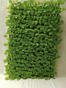 Clôture de <span class=keywords><strong>laurier</strong></span> artificiel Treillis de saule extensible avec feuilles artificielles Treillis en expansion de haie - Product Image 2