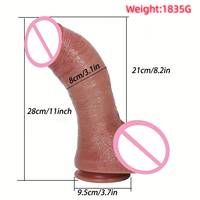 Dildo géant de 11 pouces, consoladores sexy, grand modèle X-Large, 1,8 kg, jouets sexuels anaux pour adultes avec ventouse pour femmes et hommes