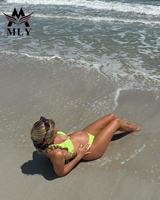 MLY Maillots de bain micro mini sexy personnalisés de haute qualité pour femme, bikinis brésiliens à coupe coquine