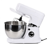 Batteur sur socle électrique 1800W en acier inoxydable avec bol mélangeur à action planétaire pour la maison et la cuisine, idéal pour la pâte et les gâteaux, inclut un crochet pétrisseur
