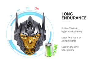 Enceinte Bluetooth sans fil <span class=keywords><strong>OptimusPrime</strong></span>, boîte à son portable, caisson de basses, haut-parleurs pour cadeau avec carte TF, radio - Product Image 5