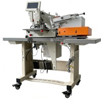 Mesin Pemasang Label Otomatis Otomatisasi Tinggi Mesin Jahit Label Otomatis untuk Pabrik Pakaian TOPSEW TS-2210-VC-LB