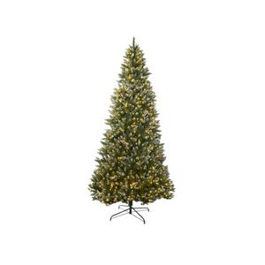 Árbol de Navidad artificial pequeño de 100 pulgadas para interior personalizado con 1150 luces 1927 Puntas de PVC completas Configuración automática y soporte de metal verde - Product Image 1
