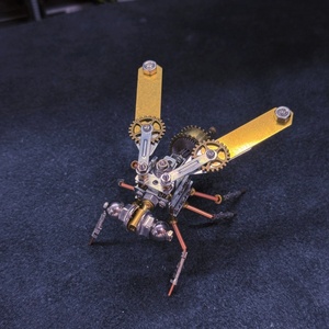 Kits de modèles métalliques <span class=keywords><strong>3D</strong></span> Steampunk, assemblage <span class=keywords><strong>mécanique</strong></span> électrique, jouet de bricolage, <span class=keywords><strong>puzzle</strong></span> pour enfants, 51 à 100 pièces, insecte, mouchette en laiton - Product Image 6