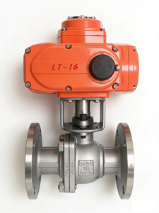 Válvula de bola flotante con brida 304 DN25-DN80 a prueba de explosiones e impermeable de acero fundido Q941F-16 AC220V/AC380V para control de gas y petróleo Q941F-16 Elect - Product Image 1