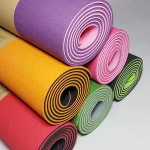 Non Slip Anti-Tear Printing Colorful Camo Anti Slip Small Yoga Mat Child Tpe Yoga Mat
