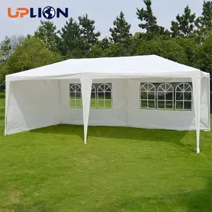 Uplion 10x20 في الهواء الطلق الزفاف مظلة خيمة الحفلات حديقة الأبيض خيمة حفلات مع الجوانب مظلة شرفة المراقبة