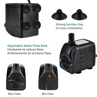 Vente directe d'usine, pompes à eau pour aquarium 3000L/H 3,2M, pompe à eau submersible 45W pour bassin à poissons