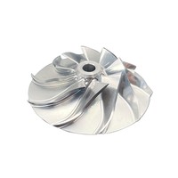 Hélice de Turbine Usinée CNC 5 Axes sur Mesure en Acier Inoxydable – Composants Moteur de Haute Précision
