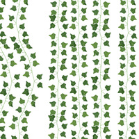 Tanaman Bunga Ivy Hijau Buatan 1,8m Desain Baru Tahan Lama Tanaman Rambat Gantung Bahan Plastik untuk Dekorasi Dalam Ruangan Pernikahan & Tahun Baru