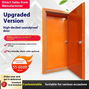 Cửa thép cách âm hiện đại cho phòng thu ktvs phòng máy tính phòng nghe nhìn khách sạn nhà bếp hoàn thiện bề mặt - Product Image 5