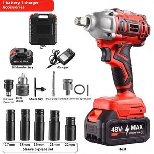 ANDUUK-<span class=keywords><strong>Pistola</strong></span> <span class=keywords><strong>de</strong></span> <span class=keywords><strong>Impacto</strong></span> Eléctrica con Taladro Eléctrico, Juego <span class=keywords><strong>de</strong></span> Herramientas <span class=keywords><strong>de</strong></span> Reparación <span class=keywords><strong>de</strong></span> Automóviles, Juego <span class=keywords><strong>de</strong></span> Llaves Eléctricas - Product Image 5