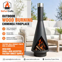 Cheminée extérieure en acier pour brûler du bois, foyer avec barbecue pour patio et jardin, fournisseur d'usine OEM