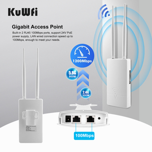 Venta caliente KuWFi IP65 Wireless AP 1200Mbps <span class=keywords><strong>Mesh</strong></span> <span class=keywords><strong>Router</strong></span> Omni 5dbi 4G Outdoor Lte <span class=keywords><strong>Modem</strong></span> Punto de acceso inalámbrico - Product Image 4