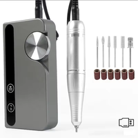 Nouvelle Machine Professionnelle Portable Électrique pour Polissage d'Ongles 2026, 45000 tr/min, Sans Fil, Outil en Acier avec Manucure Gel V7