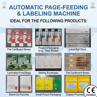 Machine d'étiquetage automatique à surface plane, alimentation par friction pour étiquettes autocollantes, haute vitesse pour cartes, étiquettes, enveloppes, pochettes et sacs