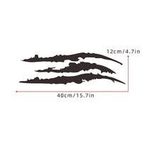 Autocollant en vinyle réfléchissant imperméable YECAI Monster Claw Scratch pour phare de voiture, hayon, adaptable à toutes les voitures