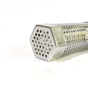 Tube micro-perforé hexagonal en acier inoxydable 304 pour fumoir à granulés BBQ, poli et résistant à la chaleur - Product Image 5