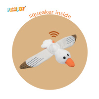 Jouet en peluche pour chien Famipet, nouveau design mignon de mouette, doux, à effet froissé et couineur, fabriqué sur mesure