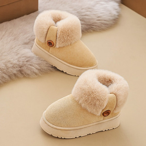 Women's Warm Comfortable and Versatile Canvas Wool Faux Fur Evergreen Design for Spring & All Seasons Home Use - Product Image 6