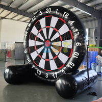 Jeu de société de fléchettes de football gonflable géant pour enfants et adultes, jeu de société de fléchettes de football gonflable de 3.6m de hauteur