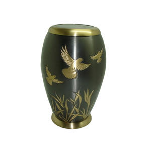 Urnes de cendres pour adultes Fournitures funéraires de crémation Artisanat indien fait à la main Cendres en métal tenant des urnes décoratives Top tendance - Product Image 5