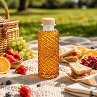 Bouteille de parfum en verre, bouteille en verre personnalisée, bouteille en verre givré