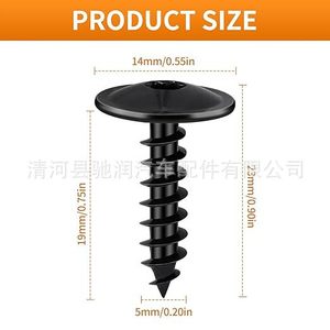 Self Tapping Screws M5x16 Slotted Pan Head For Volkswagen B5 Audi Q5 Cars N90974701 Metal <b>Fastener</b> Right Hand Thread - Product Image 4