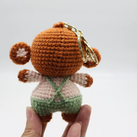 Jolies poupées animales tricotées à la main, idéales pour les amis, les collègues, mini singe en crochet, cadeaux animaux au crochet, peuvent être utilisées pour la décoration