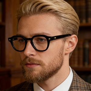 Gafas Ópticas de Acetato de Moda de Lujo OEM, Anti-Luz Azul, Unisex, Montura de Gafas con Bloqueo de Luz Azul de Alta Gama - Product Image 4