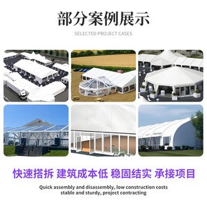 Tente de stockage en alliage d'aluminium Boyuntong, tente d'entrepôt arquée 10x20m, abri détachable et imperméable pour cour logistique industrielle extérieure - Product Image 2