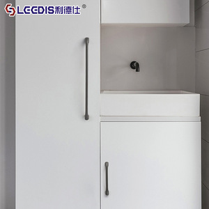 LGEDIS Cabinet Door Handles Zinc Alloy Minimalist Bar Shape Drawer Furniture Hardware Gold And Gray Finish - Product Image 2
