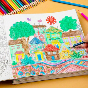 Bán buôn in ấn tùy chỉnh màu Tạp Chí Manga in màu trẻ em vẽ tranh truyện tranh được xé ra dễ dàng Sticker màu sách - Product Image 4