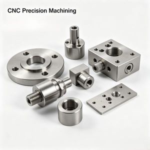 Piezas de Acero Inoxidable Mecanizadas por CNC Personalizadas, Piezas de Ensamblaje Mecánico y de Fluidos de Alta Precisión, Herrajes y Accesorios de Acero Inoxidable Personalizados - Product Image 1