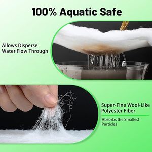 淡水および塩水タンク用の再利用可能な水族館フィルターフロスパッド<span class=keywords><strong>3</strong></span> 4インチ厚ポリエステルフィルター媒体 - Product Image 3