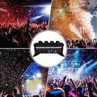Igreslite Lanceur de Confettis Électrique à 4 Têtes DMX512 avec Télécommande pour Mariage, Fête, DJ, Révélation du Sexe et Événements