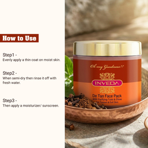 Herbal De-Tan Face Pack for Deep Cleansing, Brightening & Tan Reduction - Product Image 4