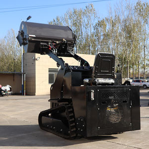 Minicargadora de oruga aprobada por EPA y CE, cargadora hidráulica diésel de oruga de goma, cargadora frontal, bomba de llave fiable incluida - Product Image 6