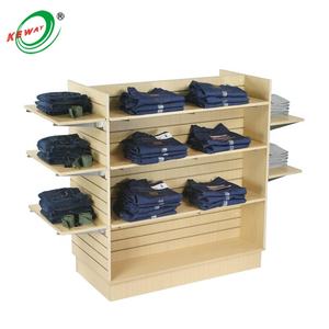 Keway kundenspezifisches Ahorn-Melamin-Schieferstein Warenregal Paneele Mdf dekoratives <span class=keywords><strong>Display</strong></span> Regal Stehregal für Kleidungsgeschäft Einzelhandel - Product Image 2