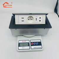 Cuivre 10A Étanche Pop-up Électrique Power Ground Outlet Box Allemand Français EU UK Universal Floor Socket Acier Inoxydable SDK