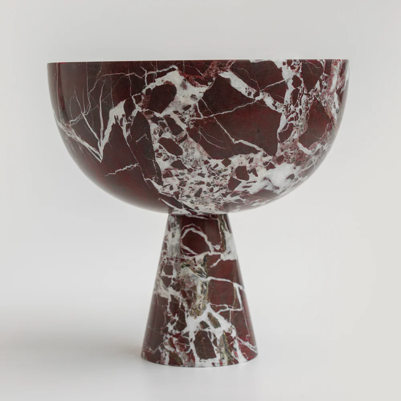 Classic Natural Marble Round Fruit Storage